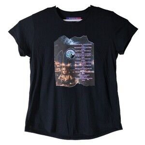 My Gothic Girl T Shirt Women's Black 2XL Gothic Poetry Whimsy Goth Short Sleeve